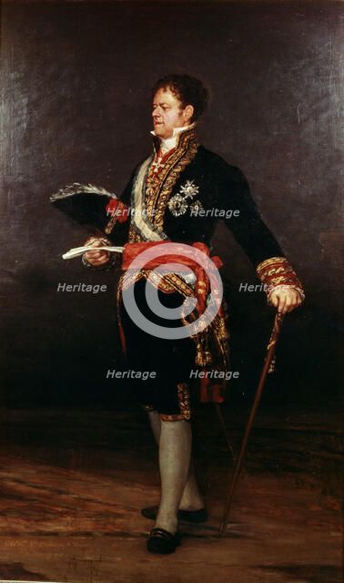  'Duke of San Carlos', 1815, oil painting by Francisco de Goya.