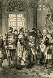 Duke Rudolf IV as Founder of the Stephen Cathedral (c1360), 1890. Creator: Unknown