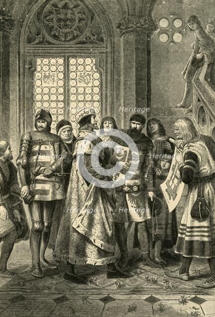 'Duke Rudolf IV as Founder of the Stephen Cathedral', (c1360), 1890.   Creator: Unknown.