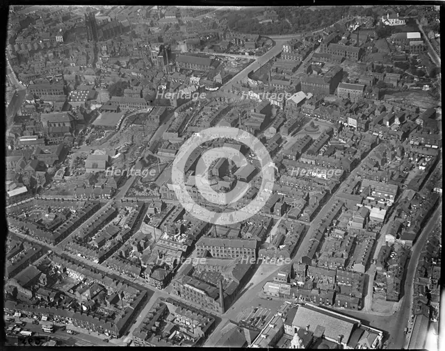 Duke Street and environs, Stockport, Greater Manchester, c1930s. Creator: Arthur William Hobart.