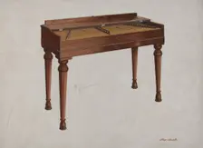 Dulcimer, c. 1937. Creator: Rex F Bush