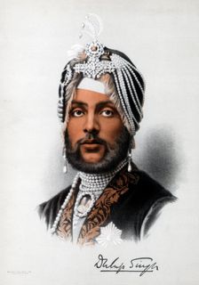 Duleep Singh, Sikh ruler, c1890.Artist: Cassell, Petter & Galpin