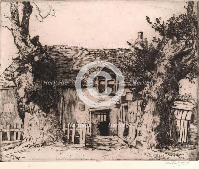 Dulieu's Pig Farm, 1907. Creator: Martin Hardie.