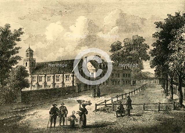 'Dulwich College in 1750', (c1878). Creator: Unknown.