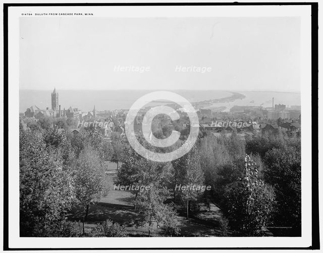 Duluth from Cascade Park, Minn., c1902. Creator: William H. Jackson.
