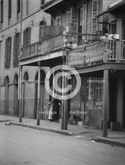 Dumaine Street, New Orleans, between 1920 and 1926. Creator: Arnold Genthe.