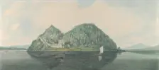 Dumbarton Rock from the South, 1788. Creator: Joseph Farington