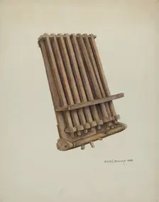 Dumbbell of Crotullum, 1938. Creator: Ethel Dougan