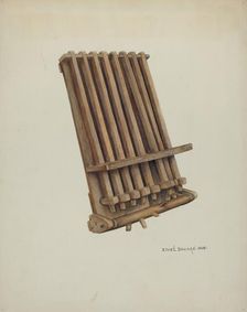 Dumbbell of Crotullum, 1938. Creator: Ethel Dougan