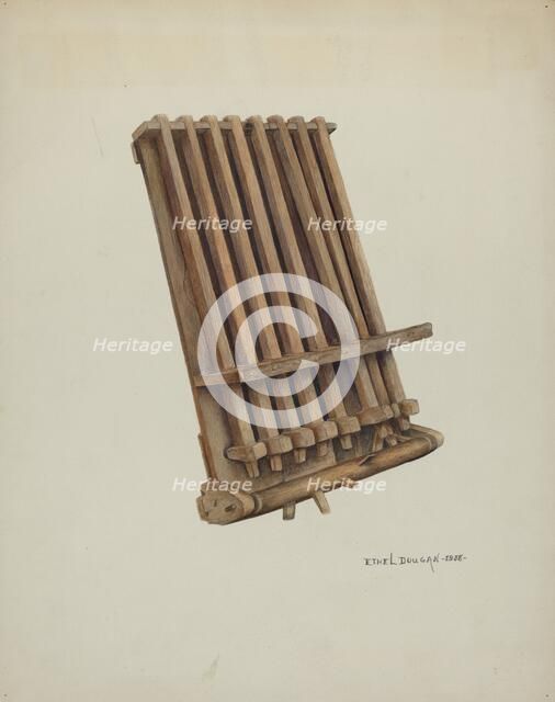 Dumbbell of Crotullum, 1938. Creator: Ethel Dougan.