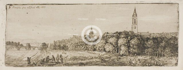 Dumfries from the Dock, 1777. Creator: John Clerk.