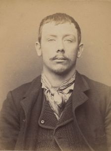 Dumout. Henri, Victor. 29 ans, né à Issy (Seine). Mécanicien. Anarchiste. 8/3/94. , 1894. Creator: Alphonse Bertillon