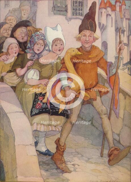 'Dummling and his Golden Goose', 1937. Artist: Anne Anderson.