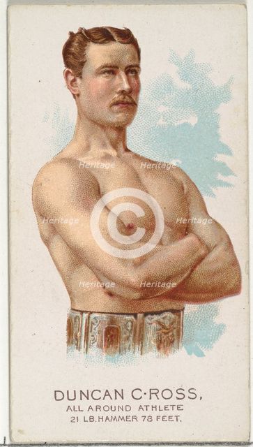 Duncan C. Ross, All Around Athlete, from World's Champions, Series 2 (N29) for Allen & Gin..., 1888. Creator: Allen & Ginter.