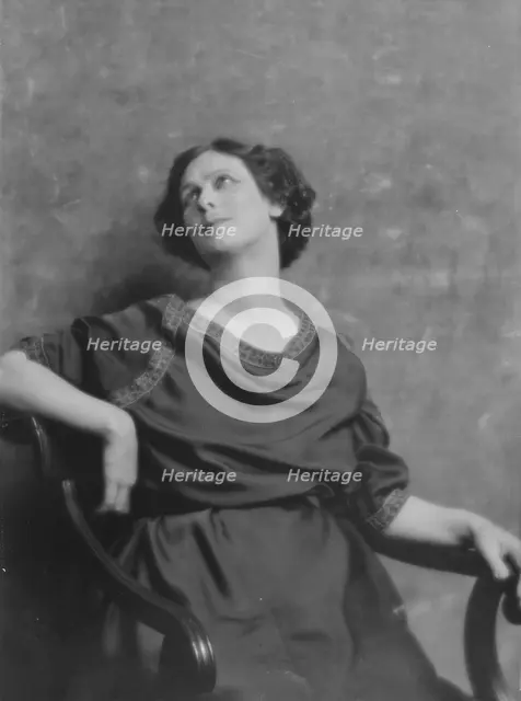 Duncan, Isadora, portrait photograph, between 1916 and 1918. Creator: Arnold Genthe.