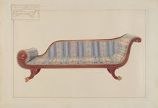 Duncan Phyfe Sofa, c. 1937. Creator: Edward L Loper