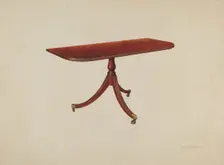 Duncan Phyfe Table, c. 1938. Creator: Arthur Matthews