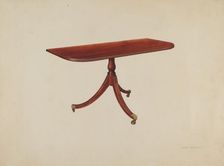 Duncan Phyfe Table, c. 1938. Creator: Arthur Matthews