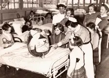Duncan’s Easter egg at the children’s ward, Edinburgh, Scotland, 1957