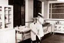 Duncan’s surgery, Edinburgh, Scotland, 1956