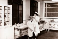Duncan’s surgery, Edinburgh, Scotland, 1956