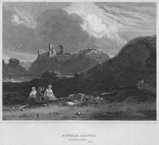 Dunbar Castle, Haddingtonshire 1814. Artist: John Greig