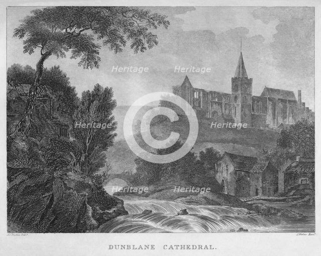 'Dunblane Cathedral', 1804. Artist: James Fittler.