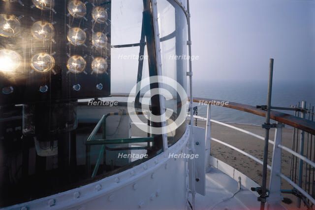 Dungeness lighthouse, Shepway. Kent, 1997. Artist: N Corrie