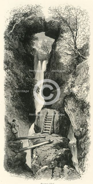 'Dungeon Ghyl', c1870.
