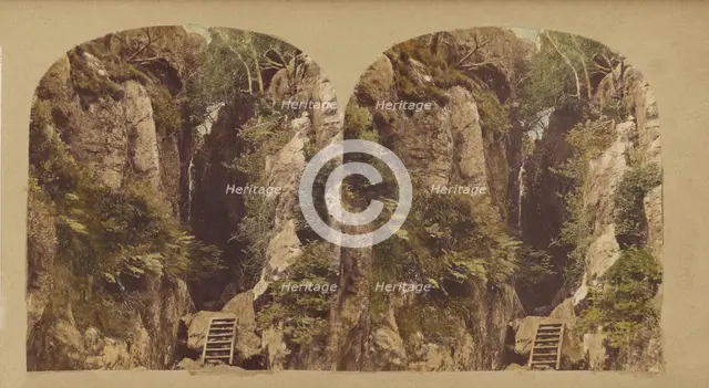 Dungeon Gill Force, Westmoreland., about 1860. Creator: Unknown.