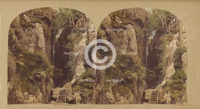 Dungeon Gill Force, Westmoreland., about 1860. Creator: Unknown.