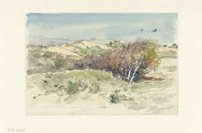 Dune landscape between Bloemendaal and Ijmuiden, 1891. Creator: Jan Hoynck van Papendrecht