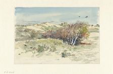 Dune landscape between Bloemendaal and Ijmuiden, 1891. Creator: Jan Hoynck van Papendrecht