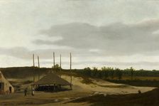Dune Landscape with Haystack, c1628-1669. Creator: Pieter Jansz Post