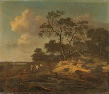 Dune Landscape with Hunters Resting, 1655-1684. Creator: Jan Wijnants