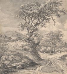 Dune Landscape with Oak Tree, 1650-55. Creator: Jacob van Ruisdael
