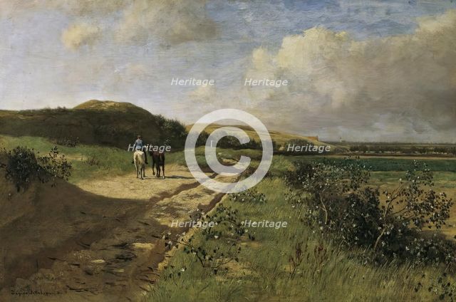 Dunes near Katwijk, 1886. Creator: Eugen Jettel.