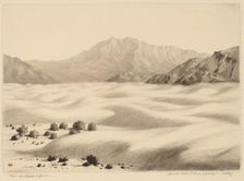 Dunes near Palm Springs, California (no.2), c. 1934. Creator: George Elbert Burr