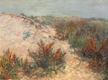 Dunes with sea thorns near Knokke, 1890. Creator: Emilie Mediz-Pelikan