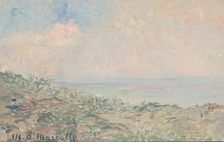 Dunes with seascape, 1879-1918. Creator: Marie Antoinette Marcotte