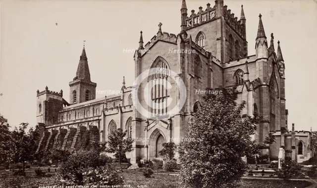 Dunfermline Abbey from the south-easty, between 1870 and 1880. Creator: George Washington Wilson.