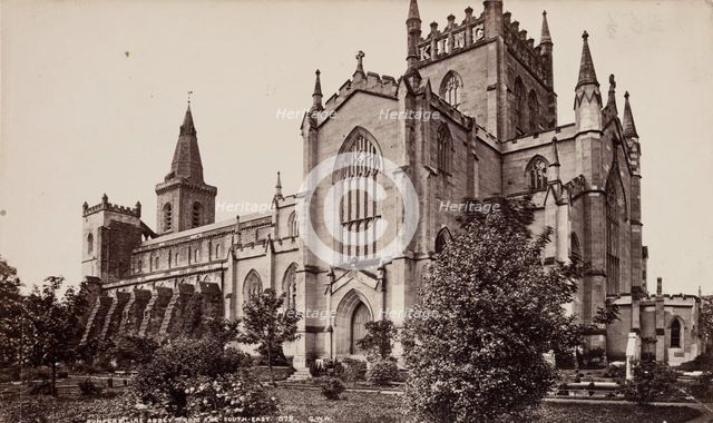 Dunfermline Abbey from the south-easty, between 1870 and 1880. Creator: George Washington Wilson.