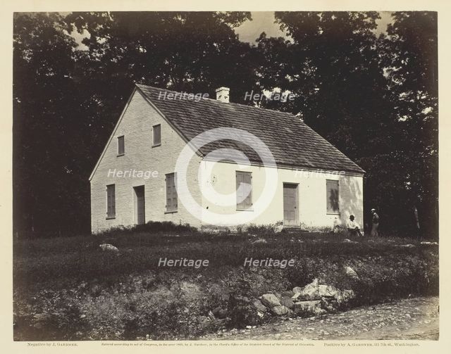 Dunker Church, Battle-Field of Antietam, Maryland, July 1863. Creator: James Gardner.