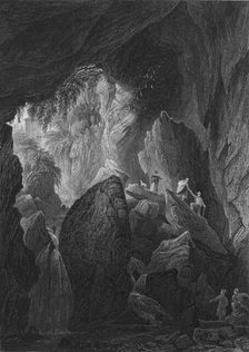 Dunold Mill-Hole, near Lancaster 1845. Artist: Robert Sands