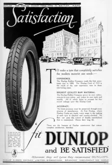 Dunlop advertisment, 1923