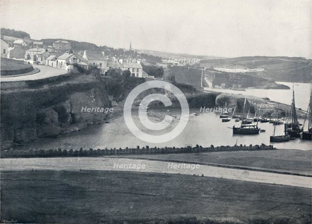 'Dunmore - The Town and the Harbour', 1895. Artist: Unknown.