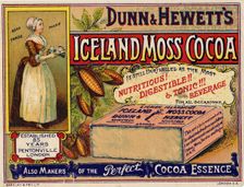 Dunn & Hewett's Iceland Moss Cocoa, 19th century