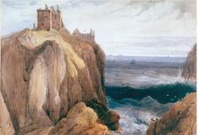 Dunnottar Castle, Kincardineshire, c1822. Creator: William Daniell