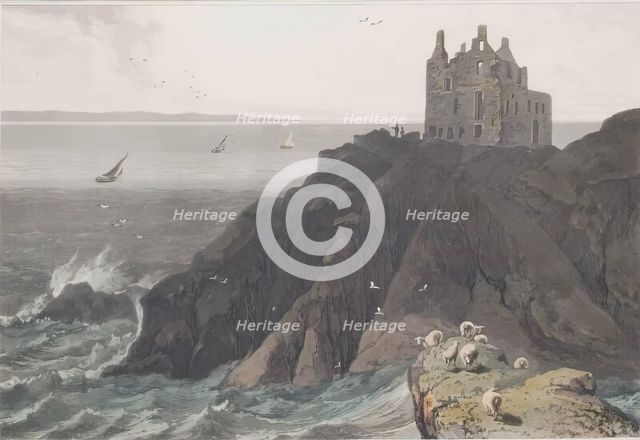 Dunskey Castle Near Portpatrick. Creator: William Daniell.