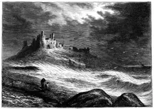 Dunstanburgh Castle, c1850. Artist: Anon